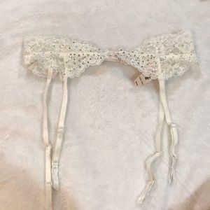 NWT rhinestone garter belt XS/S